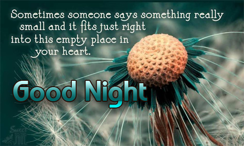 Good night from heart